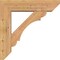 Ekena Millwork Olympic Slat Smooth Bracket w/ Offset Brace, Western Red Cedar, 7 1/2"W x 30"D x 30"H BKT0806X30X30OLY06SWR - alternate 3